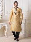 Cream Colour Fancy Latest Designer Party And Function Wear Traditional Mysore Silk Kurta Churidar Pajama Redymade Collection Swaroop-1-5